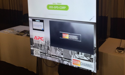 A display screen at the Symco Technology showcase