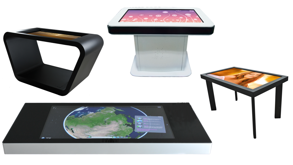Different types of interactable display tables