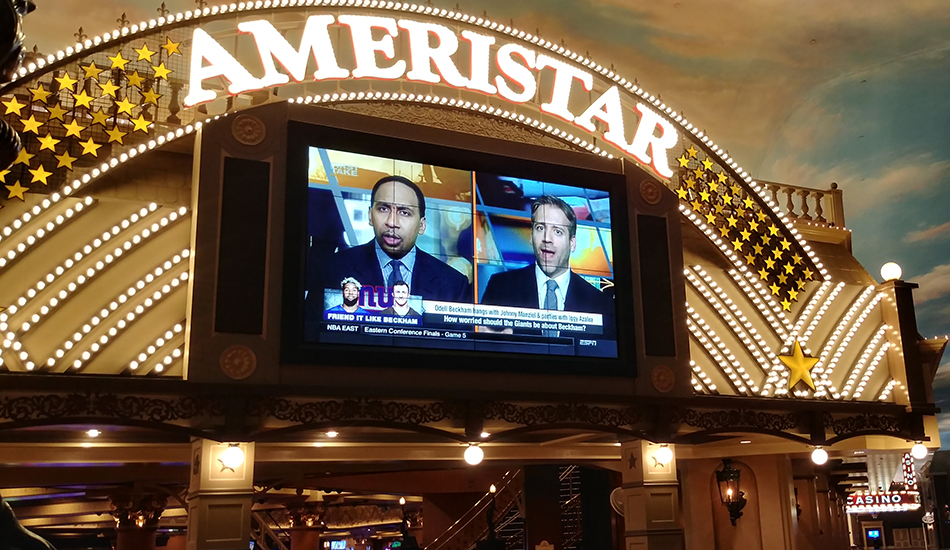 Ameristar casino video wall