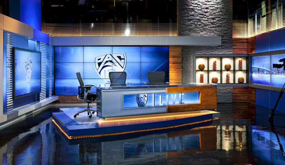 Pac 12 entertainment show room video walls
