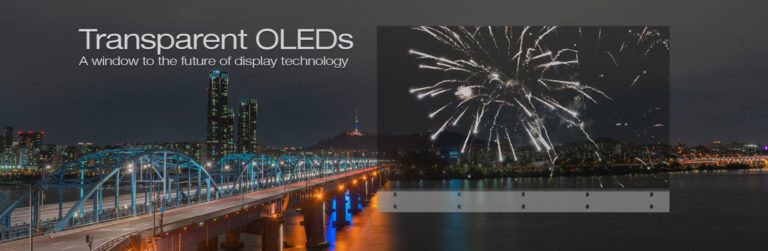 TOLED banner with the words "a window to the future of display technology"