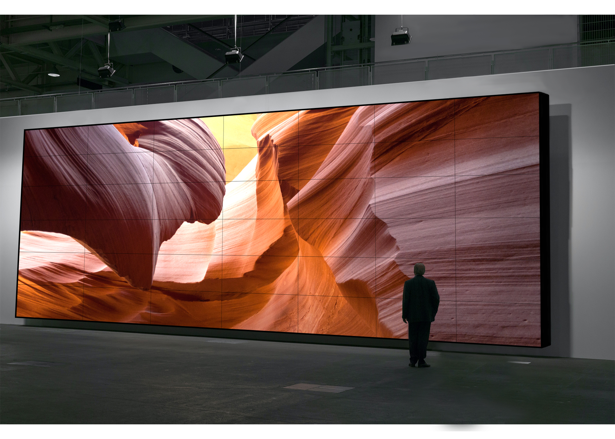 NEX-series 6x7 LCD Video Wall with a desert image