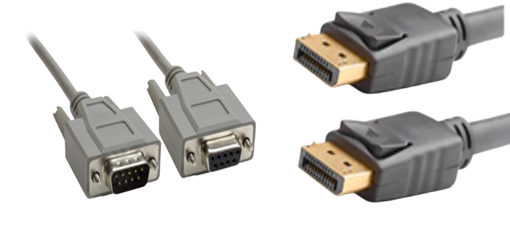 The included cables for the Video Wall Bundles