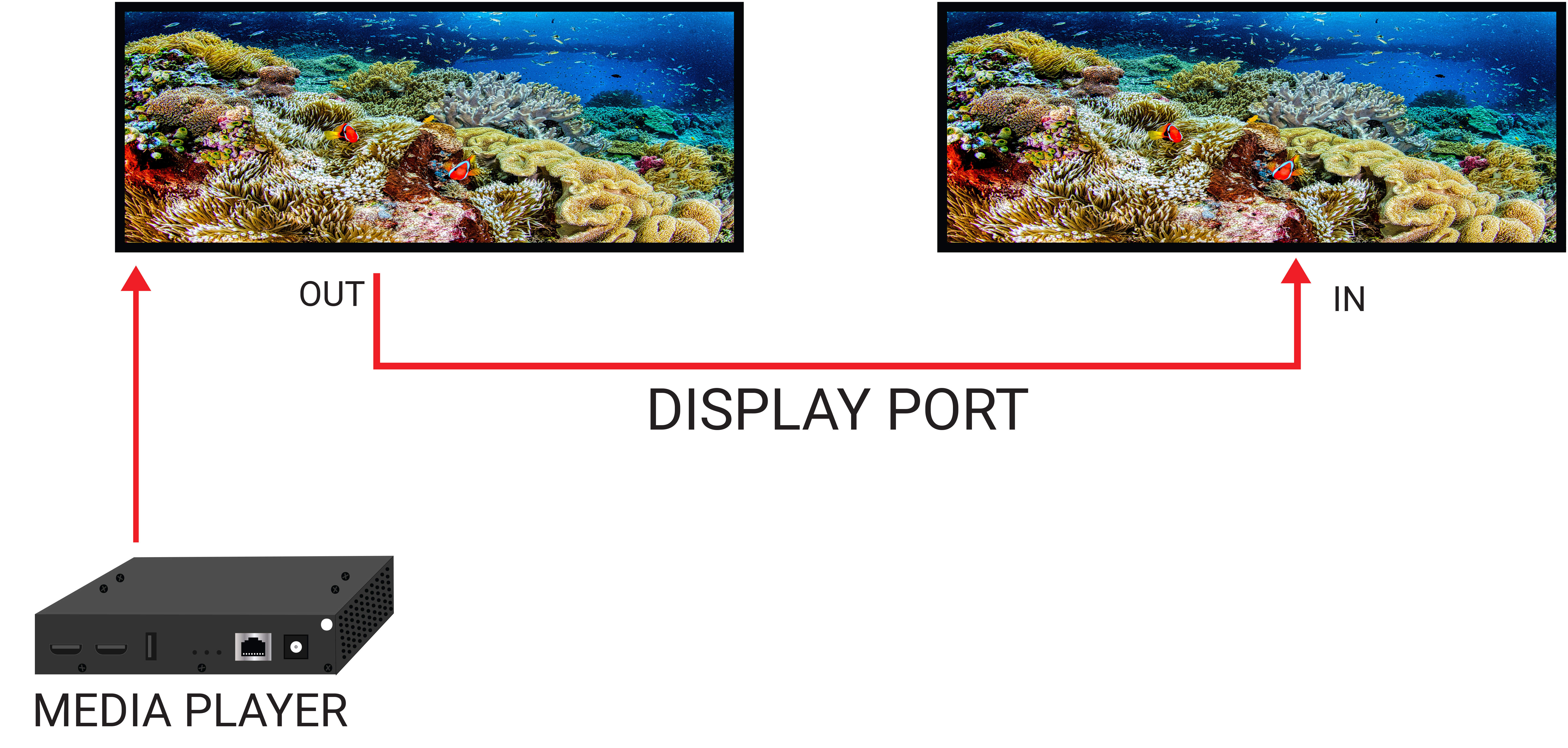 updated panoramic displays with a displayport output.