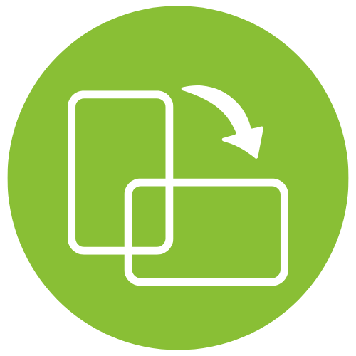 Screen orientation icon