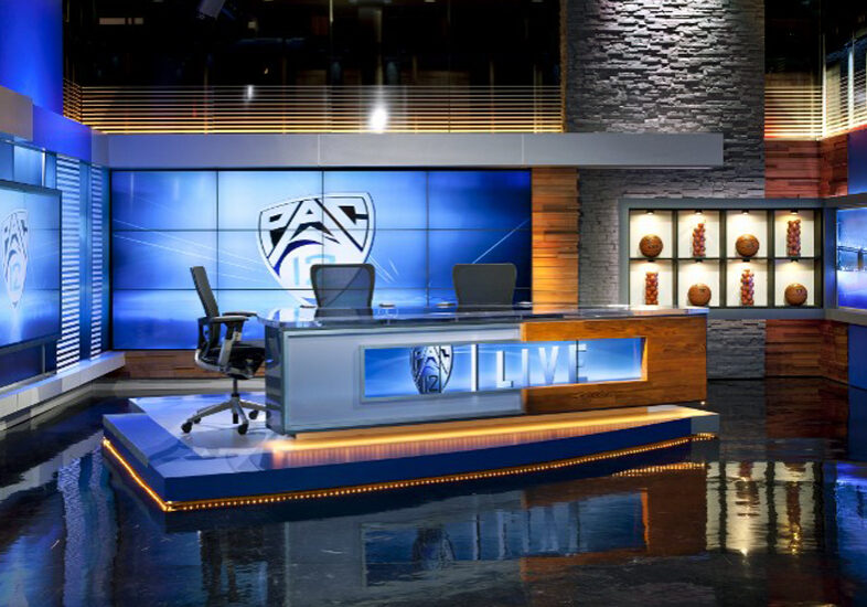 Pac 12 entertainment show room video walls