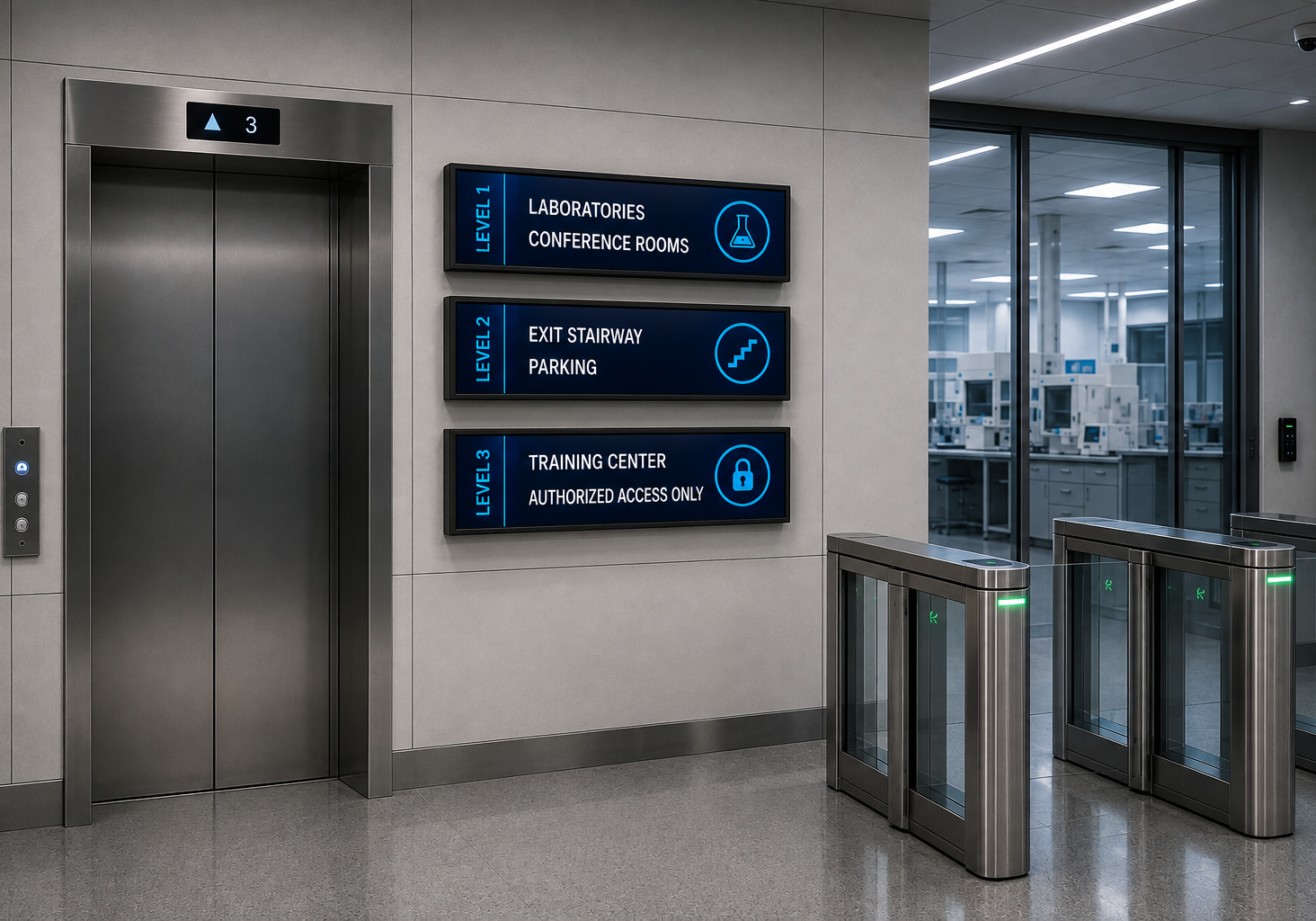 POE37D_High-Tech_Laboratory_Security-gates